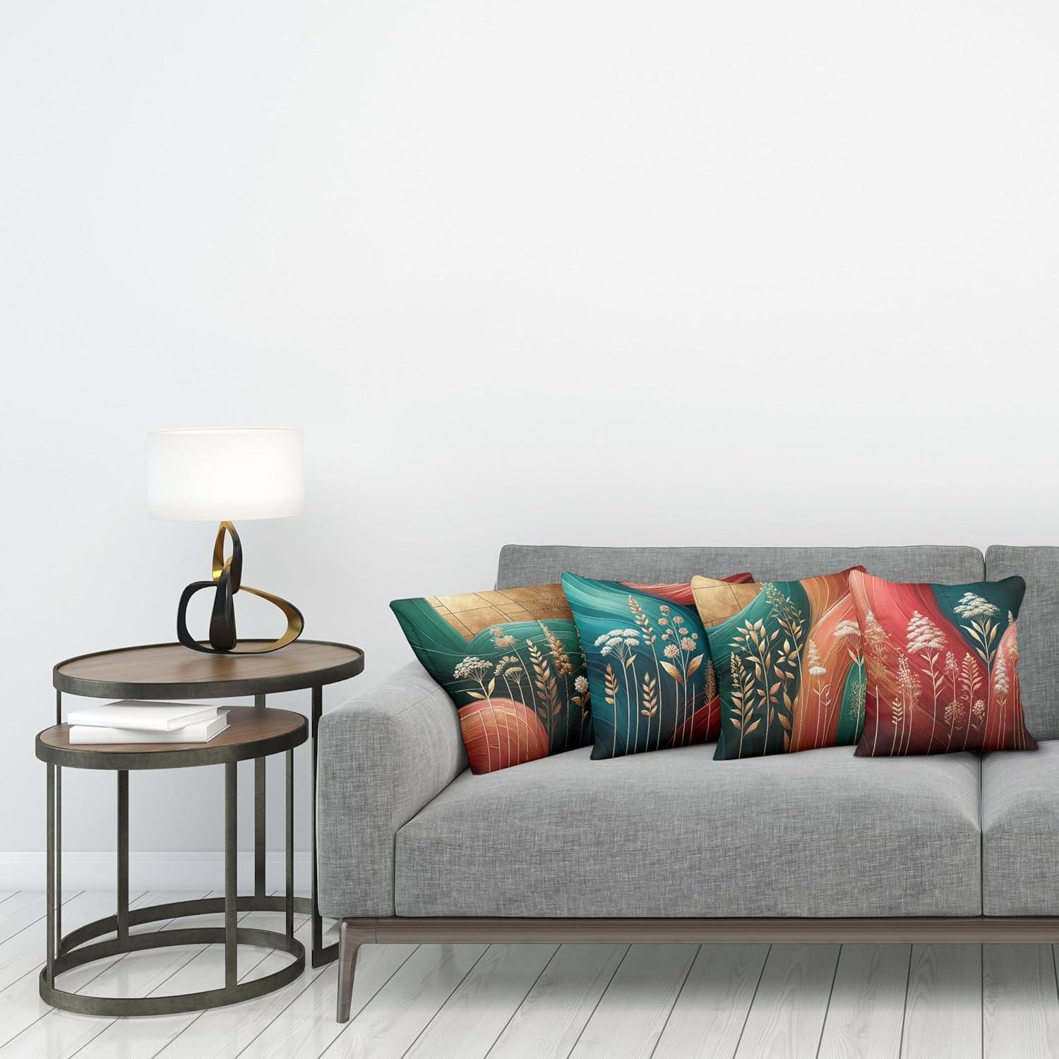 imageAmbesonne Modern Throw Pillow Cushion Cover Geometric Triangle Shapes Zig Zag Triggering Lines Minimalist Pattern Print Decorative Square Accent Pillow Case 18 X 18 Black and WhiteTeal Coral Pale Coffee