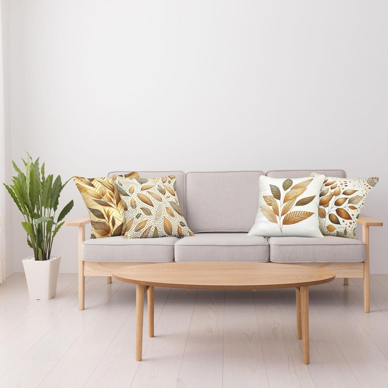 imageAmbesonne Modern Throw Pillow Cushion Cover Geometric Triangle Shapes Zig Zag Triggering Lines Minimalist Pattern Print Decorative Square Accent Pillow Case 18 X 18 Black and WhiteGinger Brown and Cream