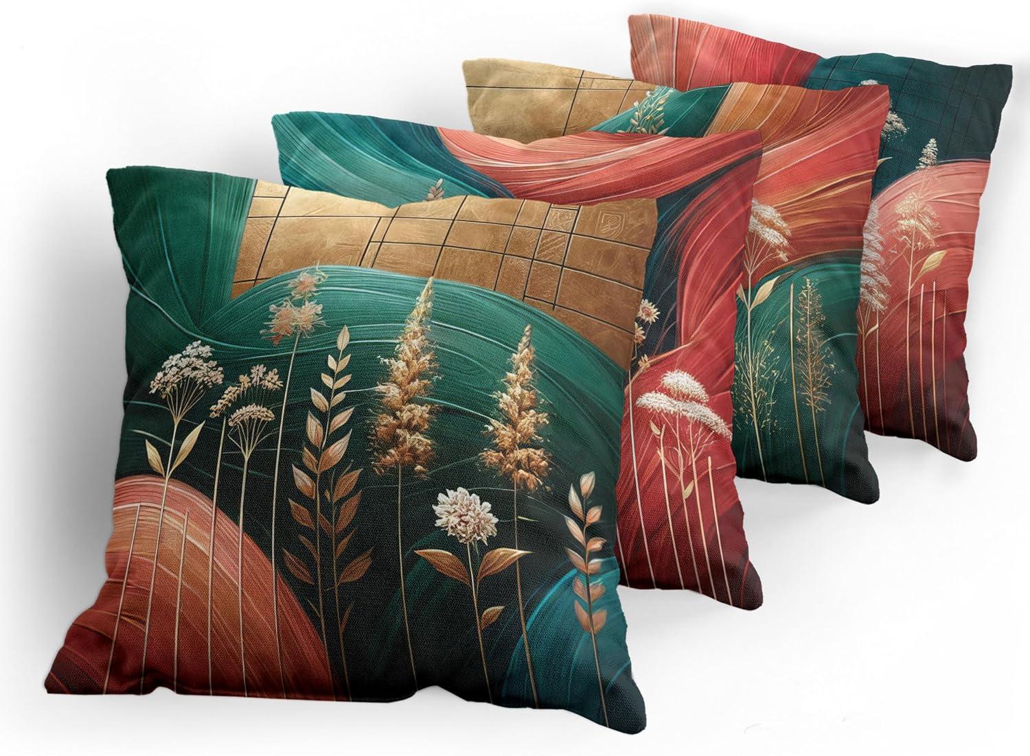 imageAmbesonne Modern Throw Pillow Cushion Cover Geometric Triangle Shapes Zig Zag Triggering Lines Minimalist Pattern Print Decorative Square Accent Pillow Case 18 X 18 Black and WhiteTeal Coral Pale Coffee