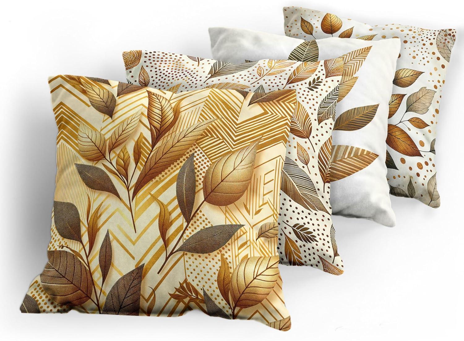 imageAmbesonne Modern Throw Pillow Cushion Cover Geometric Triangle Shapes Zig Zag Triggering Lines Minimalist Pattern Print Decorative Square Accent Pillow Case 18 X 18 Black and WhiteGinger Brown and Cream