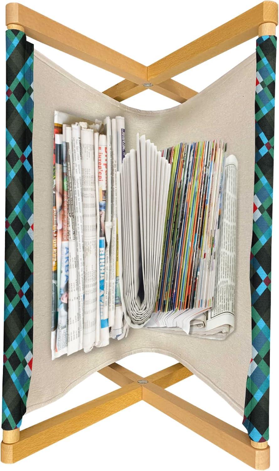 imageAmbesonne Romantic Magazine and Book Holder Continuous Hand Drawn Hearts as Clover Leaves Monochrome Valentines Day Floor Rack Decor for Interior of Home amp Office 22 x 19 Hot Pink and WhiteCharcoal Grey and Multicolor