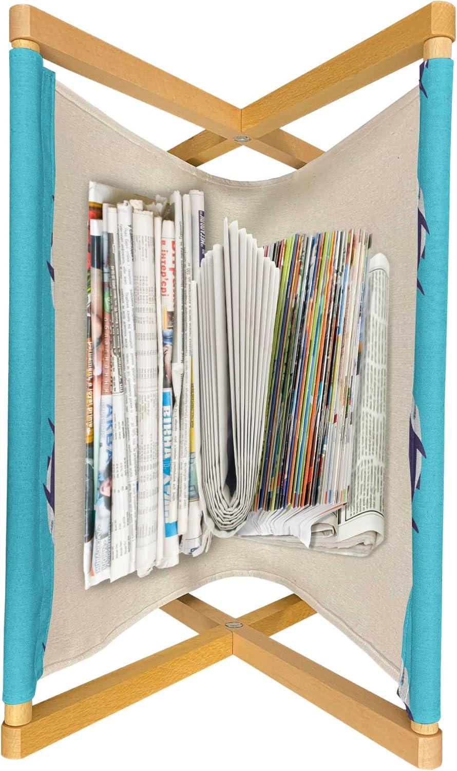 imageAmbesonne Romantic Magazine and Book Holder Continuous Hand Drawn Hearts as Clover Leaves Monochrome Valentines Day Floor Rack Decor for Interior of Home amp Office 22 x 19 Hot Pink and WhiteSky Blue Quartz