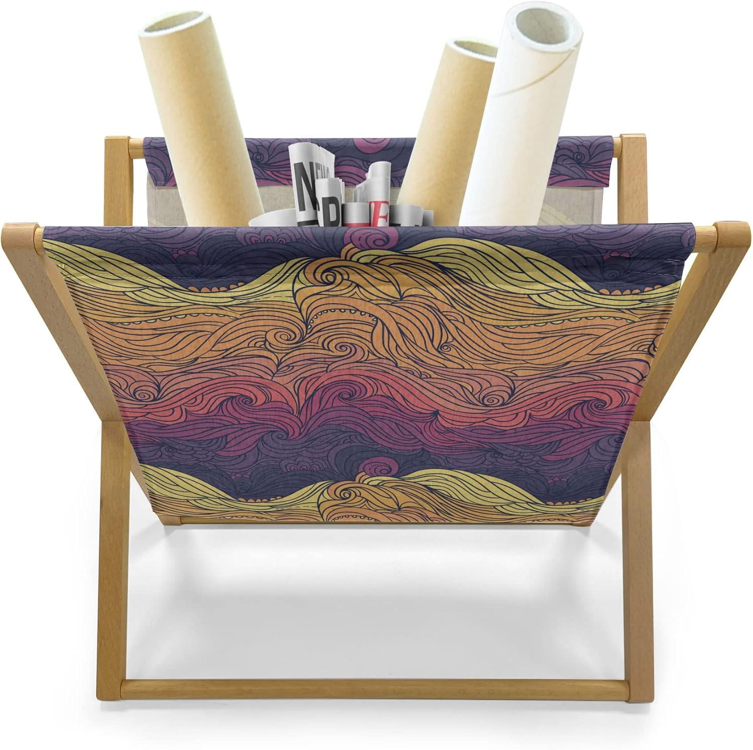 imageAmbesonne Romantic Magazine and Book Holder Valentines Day Pattern with Heart Shapes in Gradient Pastel Love Floor Rack Decor for Interior of Home amp Office 22 x 19 Coral Maroon and MagentaQuartz Apricot Dried Rose