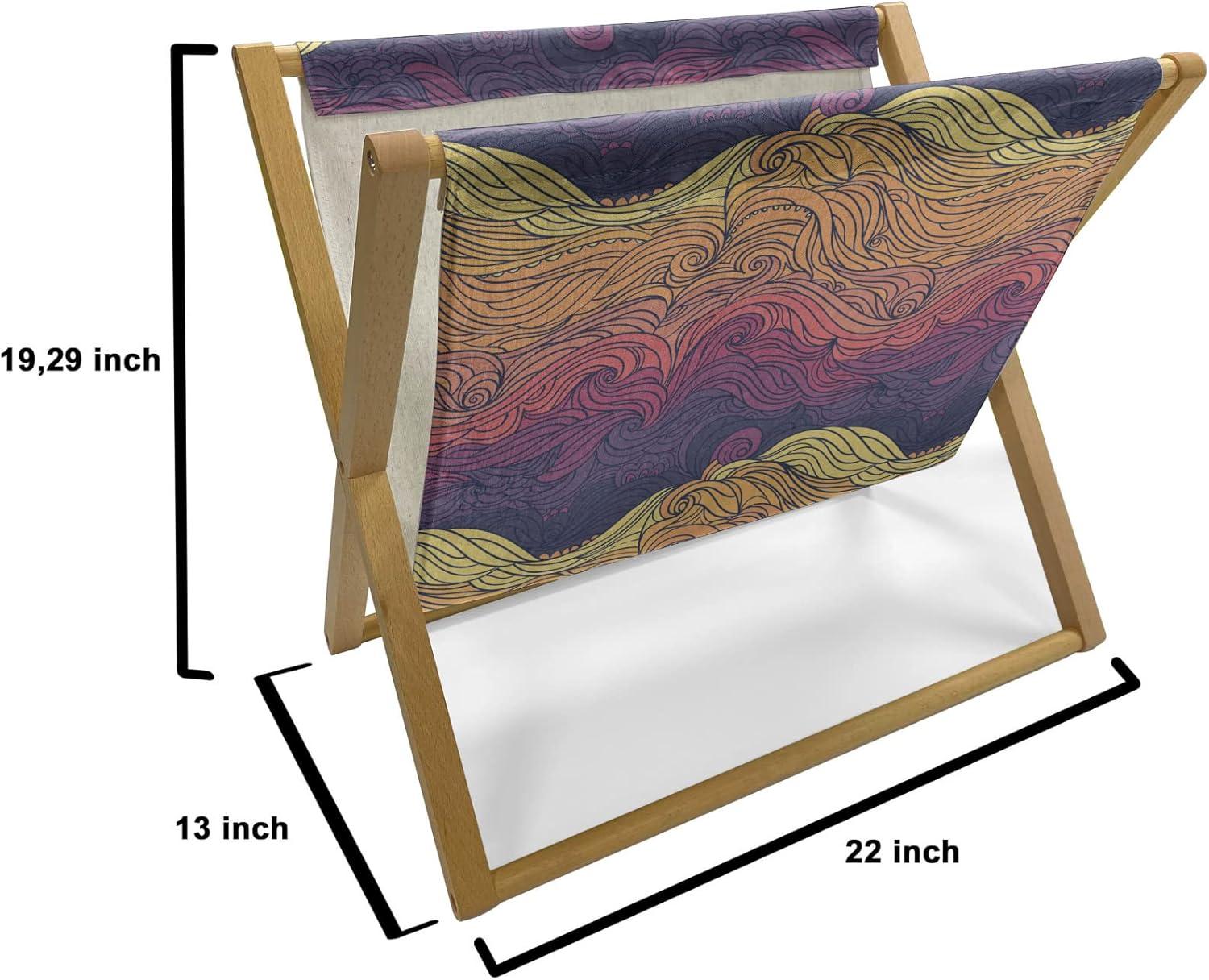 imageAmbesonne Romantic Magazine and Book Holder Valentines Day Pattern with Heart Shapes in Gradient Pastel Love Floor Rack Decor for Interior of Home amp Office 22 x 19 Coral Maroon and MagentaQuartz Apricot Dried Rose