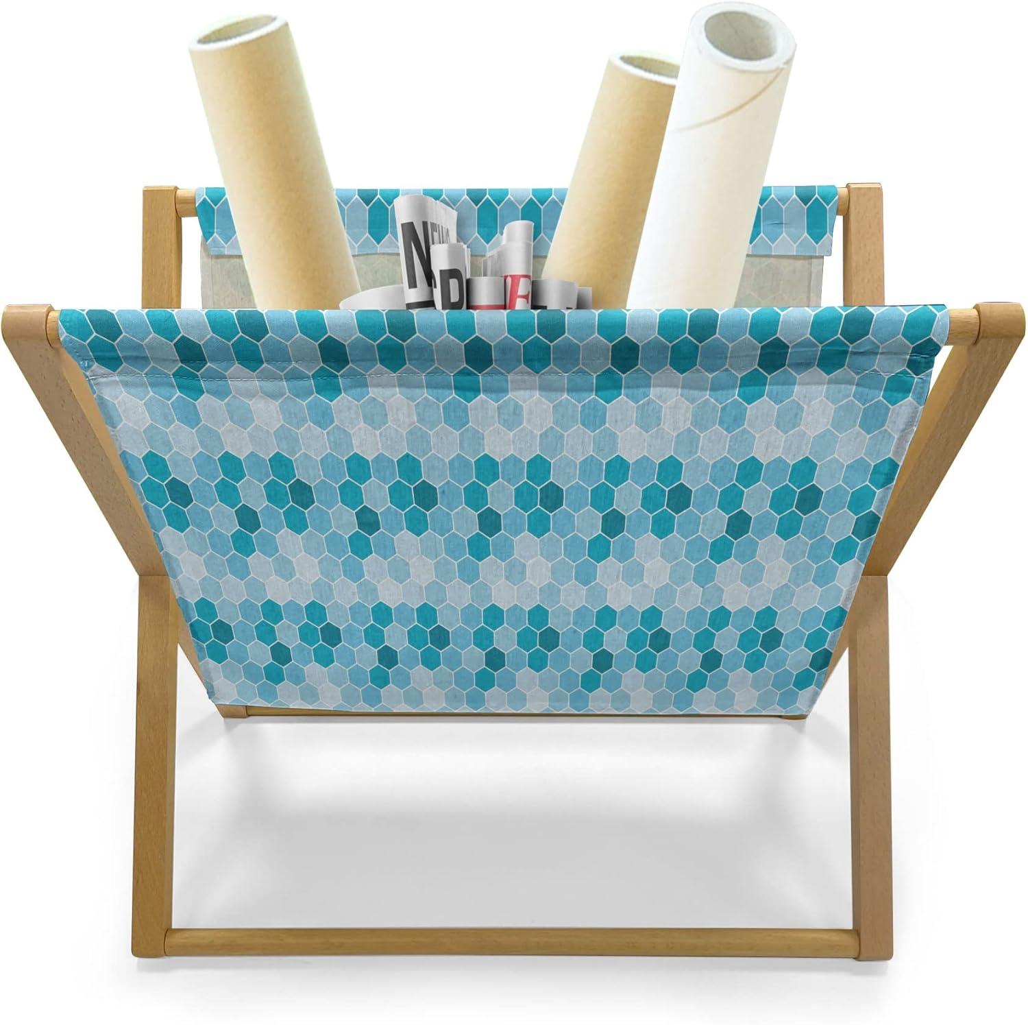 imageAmbesonne Romantic Magazine and Book Holder Valentines Day Pattern with Heart Shapes in Gradient Pastel Love Floor Rack Decor for Interior of Home amp Office 22 x 19 Coral Maroon and MagentaSea Blue Blue