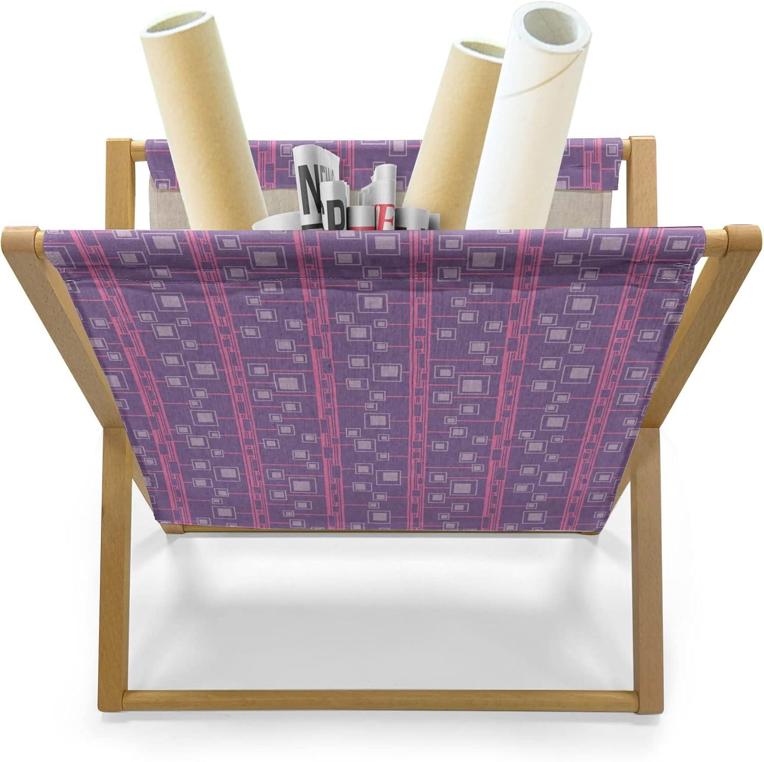 imageAmbesonne Romantic Magazine and Book Holder Valentines Day Pattern with Heart Shapes in Gradient Pastel Love Floor Rack Decor for Interior of Home amp Office 22 x 19 Coral Maroon and MagentaViolet Pale Fuchsia Lilac
