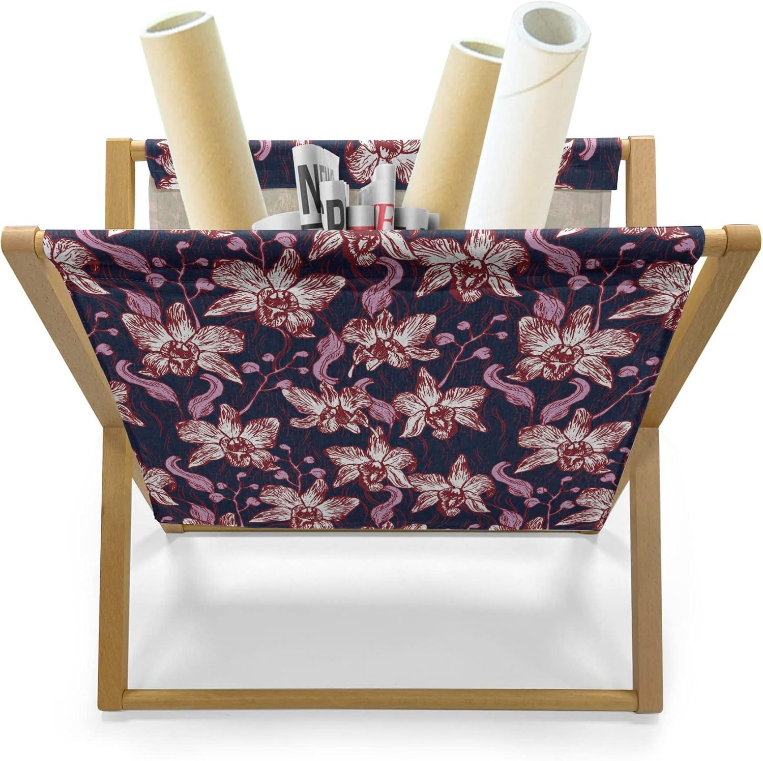 imageAmbesonne Romantic Magazine and Book Holder Valentines Day Pattern with Heart Shapes in Gradient Pastel Love Floor Rack Decor for Interior of Home amp Office 22 x 19 Coral Maroon and MagentaIndigo Dried Rose White