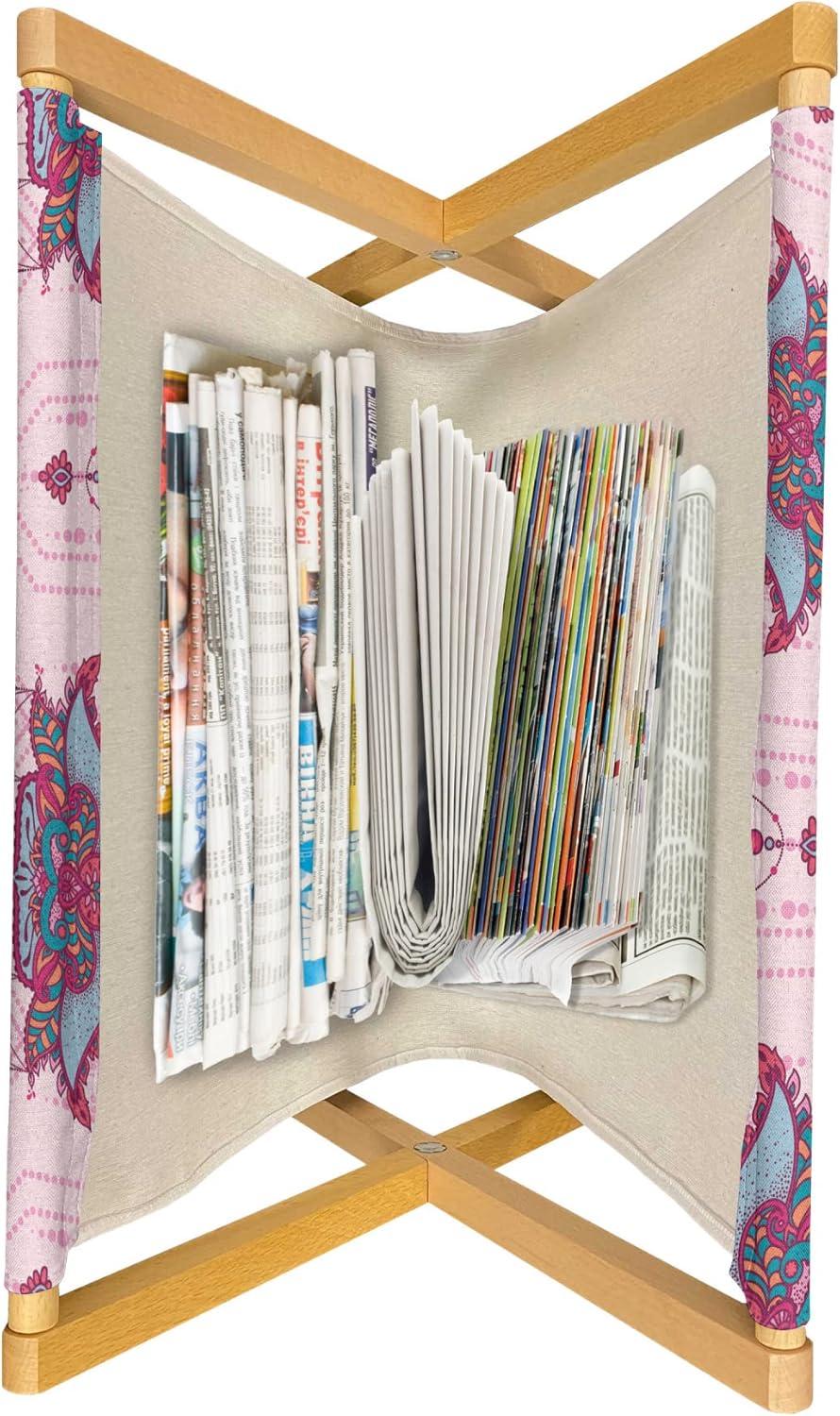 imageAmbesonne Romantic Magazine and Book Holder Valentines Day Pattern with Heart Shapes in Gradient Pastel Love Floor Rack Decor for Interior of Home amp Office 22 x 19 Coral Maroon and MagentaRose Magenta and Pale Pink