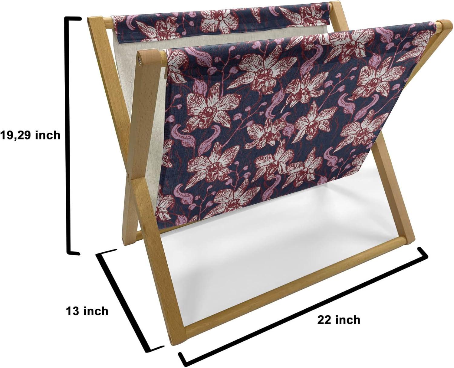 imageAmbesonne Romantic Magazine and Book Holder Valentines Day Pattern with Heart Shapes in Gradient Pastel Love Floor Rack Decor for Interior of Home amp Office 22 x 19 Coral Maroon and MagentaIndigo Dried Rose White