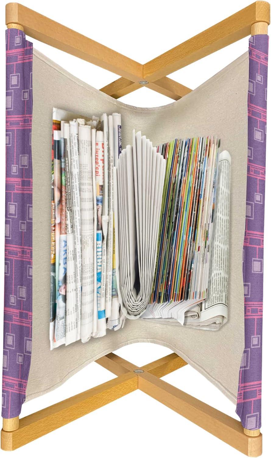 imageAmbesonne Romantic Magazine and Book Holder Valentines Day Pattern with Heart Shapes in Gradient Pastel Love Floor Rack Decor for Interior of Home amp Office 22 x 19 Coral Maroon and MagentaViolet Pale Fuchsia Lilac