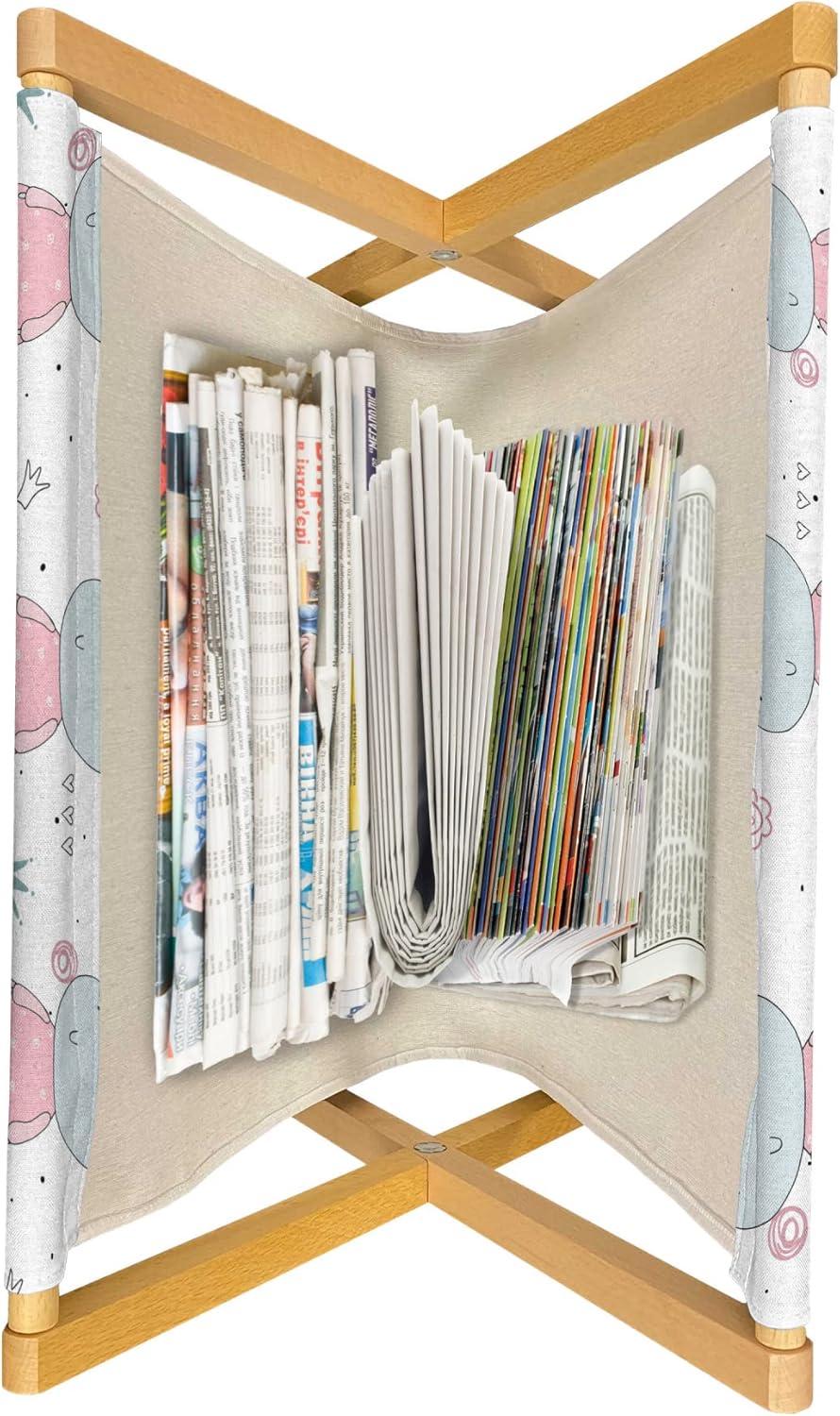 imageAmbesonne Rose Magazine and Book Holder Blossoming Romantic Valentines Day Themed Flowers Feminine Style Blooms Floor Rack Decor for Interior of Home amp Office 22 x 19 Magenta Peach and GreenCadet Blue Cadet Blue