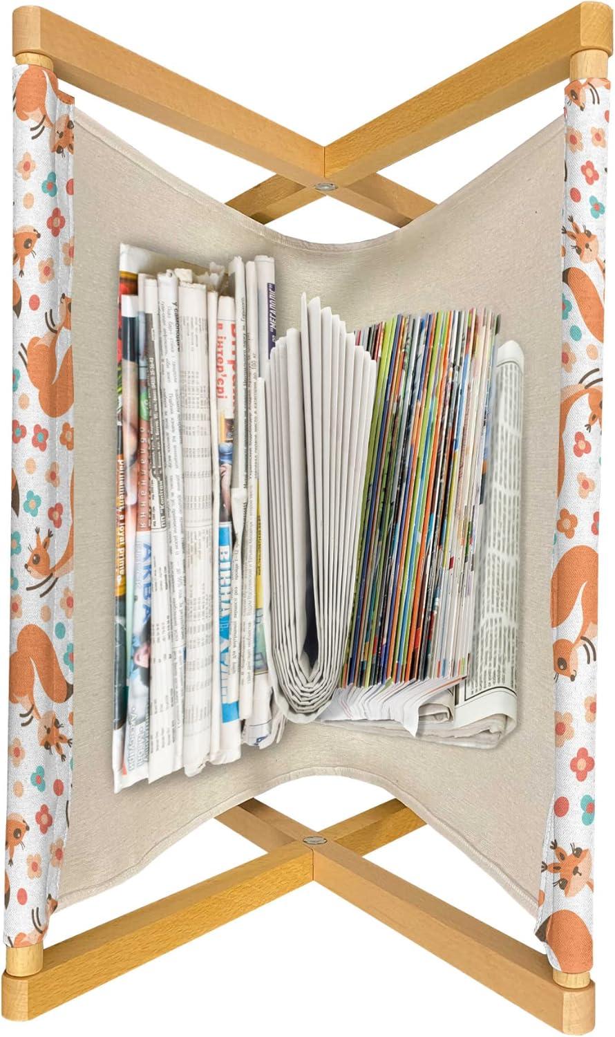 imageAmbesonne Rose Magazine and Book Holder Blossoming Romantic Valentines Day Themed Flowers Feminine Style Blooms Floor Rack Decor for Interior of Home amp Office 22 x 19 Magenta Peach and GreenPale Orange Pale Blue