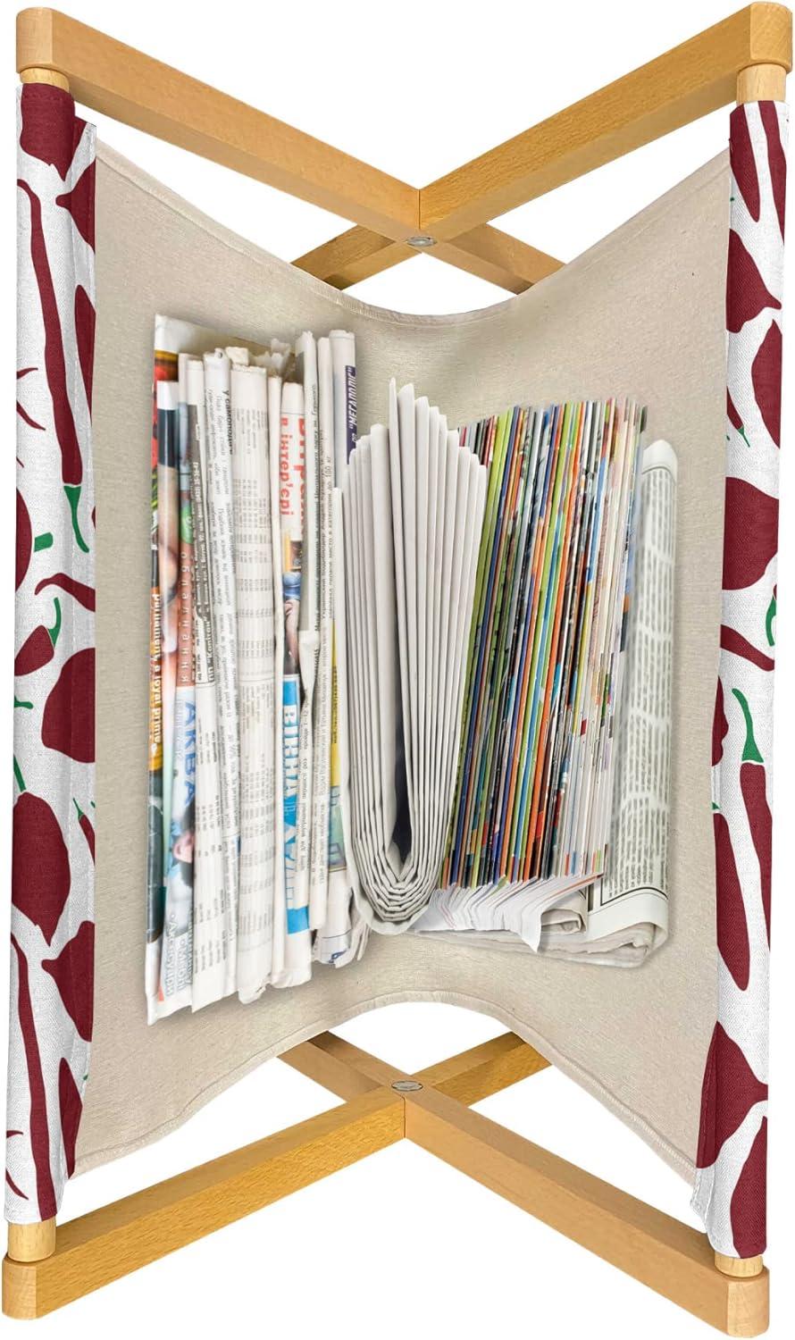 imageAmbesonne Rose Magazine and Book Holder Blossoming Romantic Valentines Day Themed Flowers Feminine Style Blooms Floor Rack Decor for Interior of Home amp Office 22 x 19 Magenta Peach and GreenRuby and Green