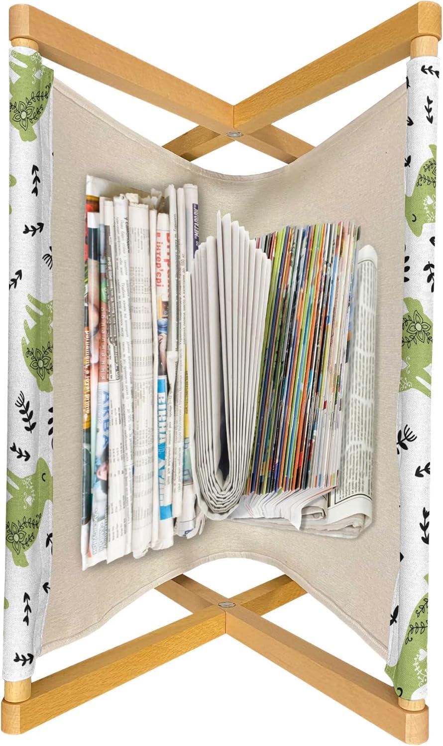 imageAmbesonne Rose Magazine and Book Holder Blossoming Romantic Valentines Day Themed Flowers Feminine Style Blooms Floor Rack Decor for Interior of Home amp Office 22 x 19 Magenta Peach and GreenPistachio Green Black