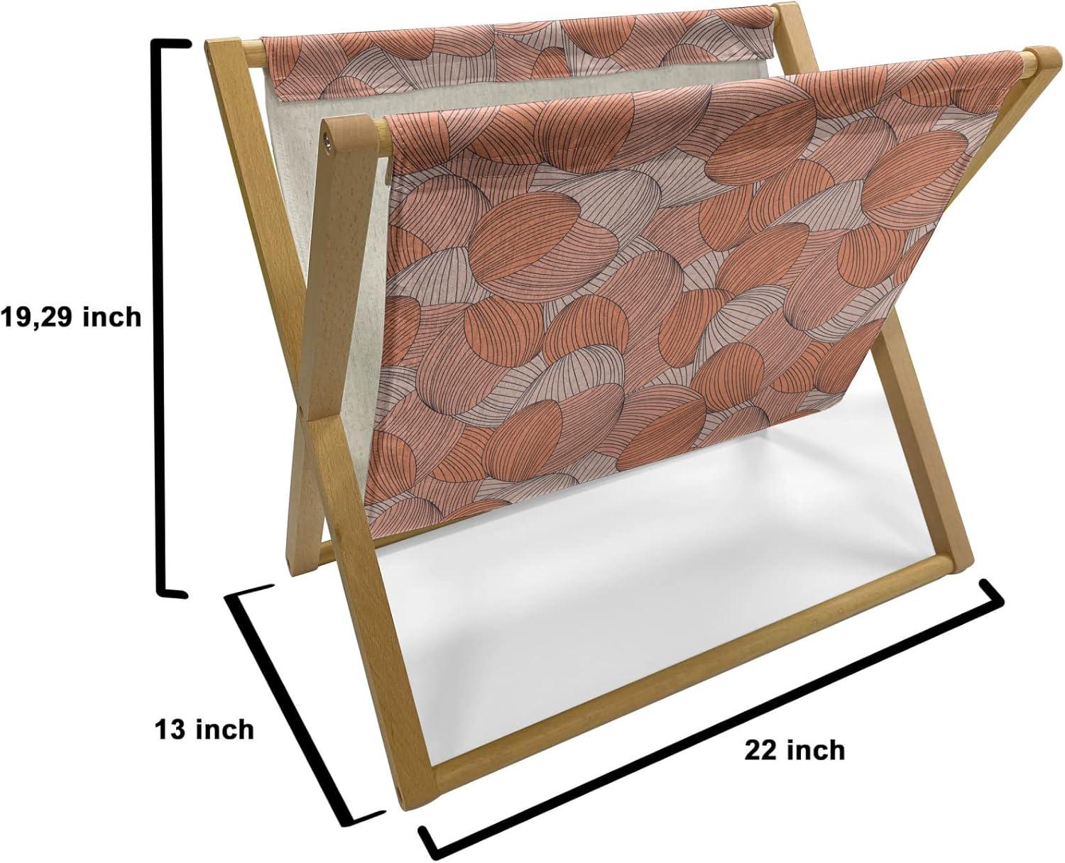 imageAmbesonne Rose Magazine and Book Holder Blossoming Romantic Valentines Day Themed Flowers Feminine Style Blooms Floor Rack Decor for Interior of Home amp Office 22 x 19 Magenta Peach and GreenBurnt Sienna Eggshell