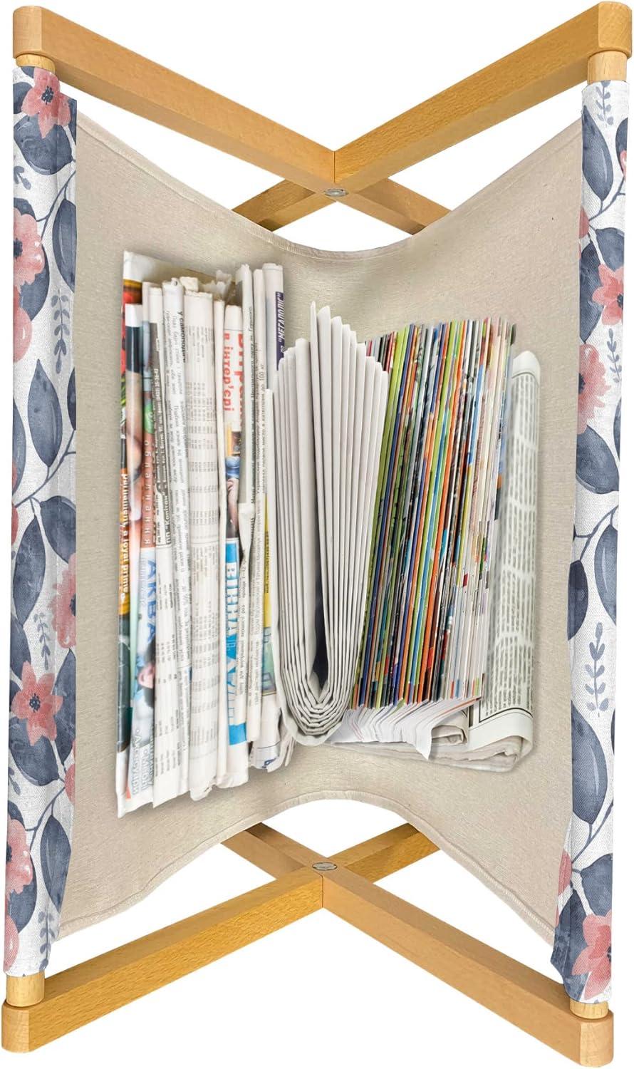 imageAmbesonne Rose Magazine and Book Holder Blossoming Romantic Valentines Day Themed Flowers Feminine Style Blooms Floor Rack Decor for Interior of Home amp Office 22 x 19 Magenta Peach and GreenCoral Night Blue