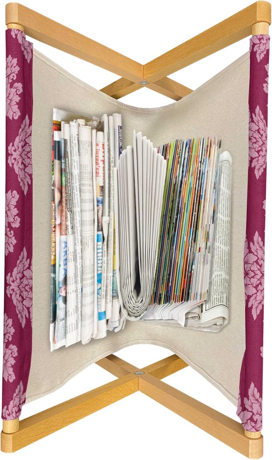 imageAmbesonne Rose Magazine and Book Holder Blossoming Romantic Valentines Day Themed Flowers Feminine Style Blooms Floor Rack Decor for Interior of Home amp Office 22 x 19 Magenta Peach and GreenPale Pink Ruby
