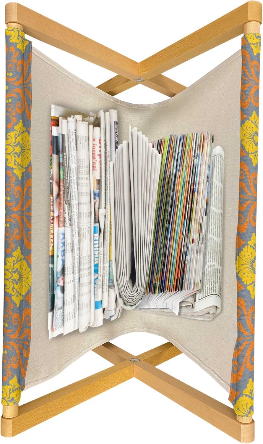 imageAmbesonne Rose Magazine and Book Holder Blossoming Romantic Valentines Day Themed Flowers Feminine Style Blooms Floor Rack Decor for Interior of Home amp Office 22 x 19 Magenta Peach and GreenEarth Yellow Orange Grey
