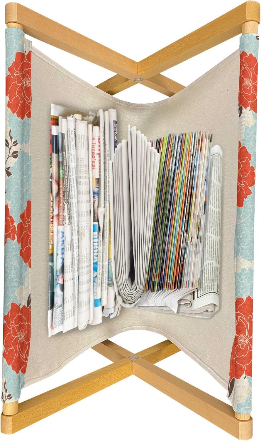 imageAmbesonne Rose Magazine and Book Holder Blossoming Romantic Valentines Day Themed Flowers Feminine Style Blooms Floor Rack Decor for Interior of Home amp Office 22 x 19 Magenta Peach and GreenPale Blue Vermilion