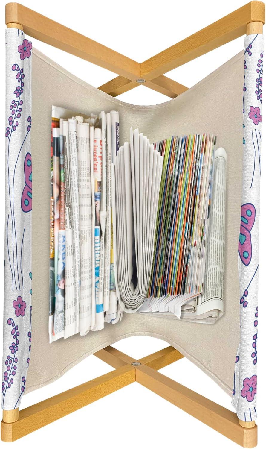 imageAmbesonne Rose Magazine and Book Holder Blossoming Romantic Valentines Day Themed Flowers Feminine Style Blooms Floor Rack Decor for Interior of Home amp Office 22 x 19 Magenta Peach and GreenDark Turquoise Dark Blue