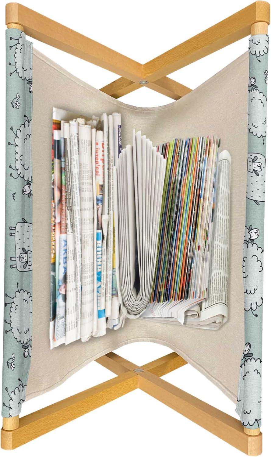 imageAmbesonne Rose Magazine and Book Holder Blossoming Romantic Valentines Day Themed Flowers Feminine Style Blooms Floor Rack Decor for Interior of Home amp Office 22 x 19 Magenta Peach and GreenPale Grey Green