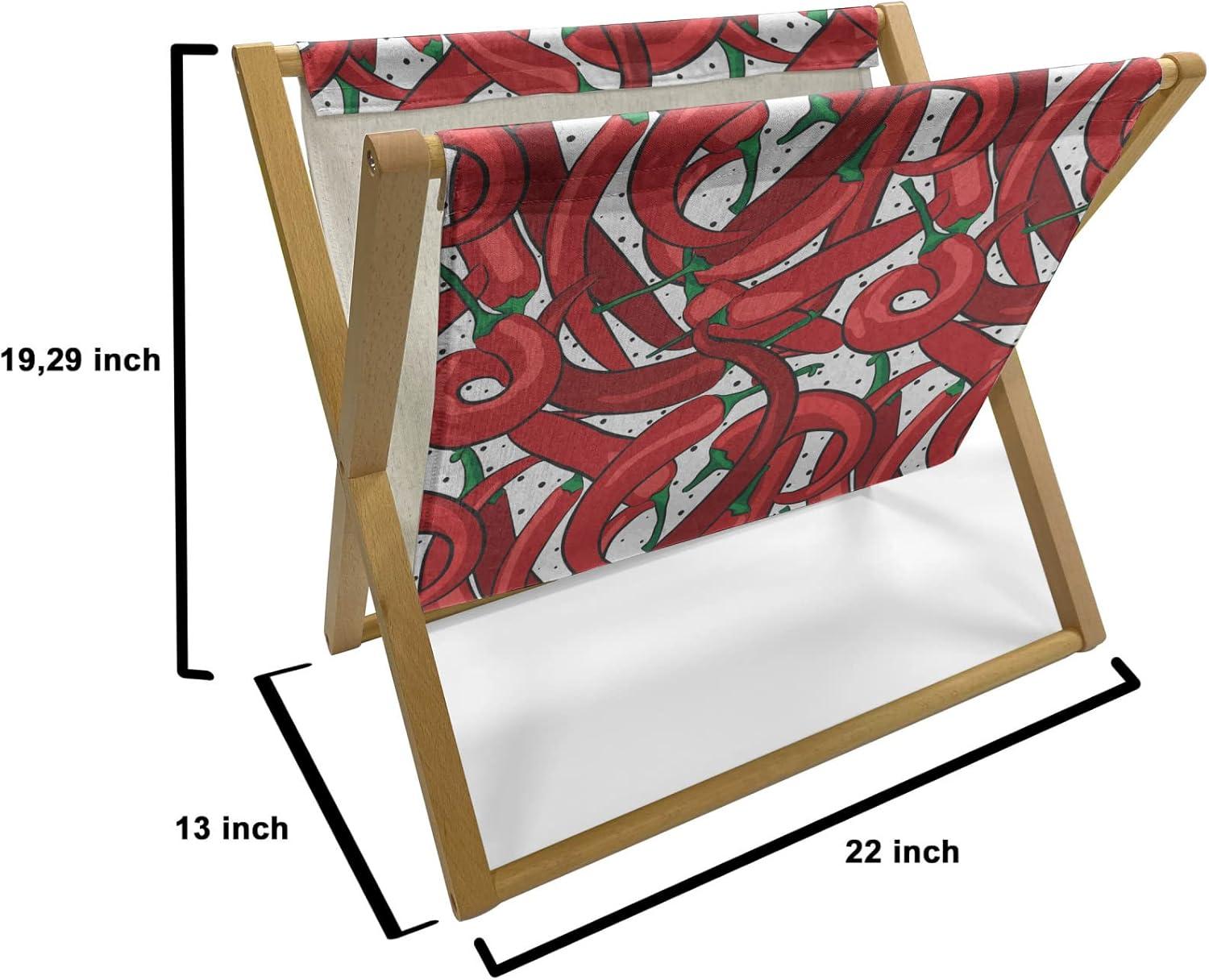 imageAmbesonne Rose Magazine and Book Holder Blossoming Romantic Valentines Day Themed Flowers Feminine Style Blooms Floor Rack Decor for Interior of Home amp Office 22 x 19 Magenta Peach and GreenVermilion Ruby Green