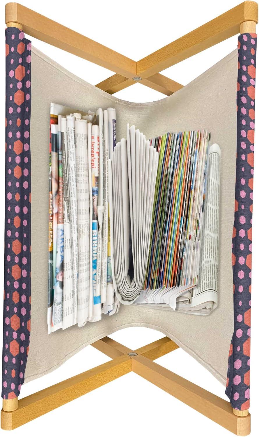 imageAmbesonne Valentines Day Magazine and Book Holder Abstract Hearts Lollipops Rhythmic Romance Illustration Floor Rack Decor for Interior of Home amp Office 22 x 19 Vermilion PearlDark Indigo Salmon and Pink