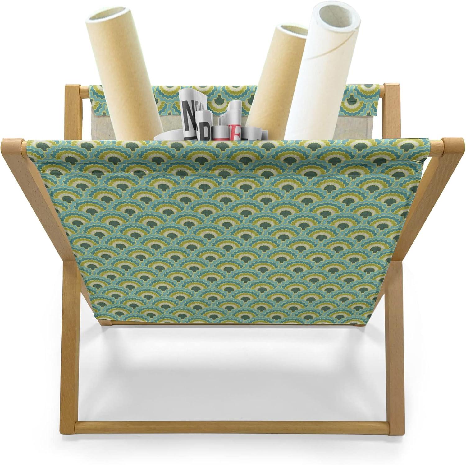 imageAmbesonne Valentines Day Magazine and Book Holder Abstract Hearts Lollipops Rhythmic Romance Illustration Floor Rack Decor for Interior of Home amp Office 22 x 19 Vermilion PearlGrey Teal Seafoam