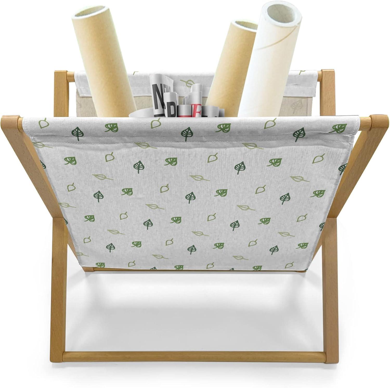imageAmbesonne Valentines Day Magazine and Book Holder Abstract Hearts Lollipops Rhythmic Romance Illustration Floor Rack Decor for Interior of Home amp Office 22 x 19 Vermilion PearlGreen