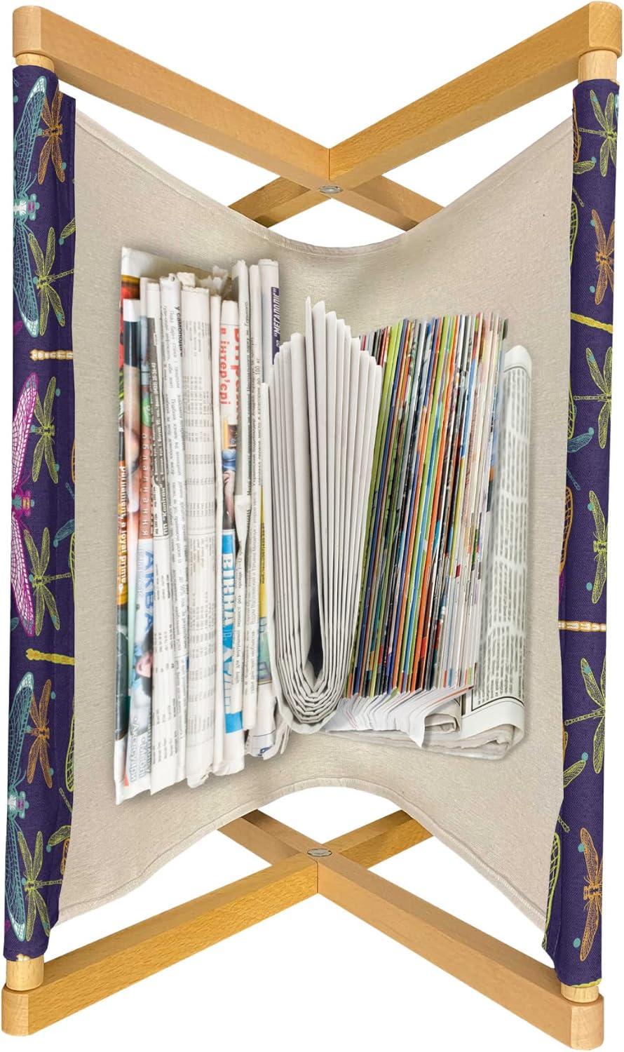 imageAmbesonne Valentines Day Magazine and Book Holder Abstract Hearts Lollipops Rhythmic Romance Illustration Floor Rack Decor for Interior of Home amp Office 22 x 19 Vermilion PearlPurple and Yellow Green