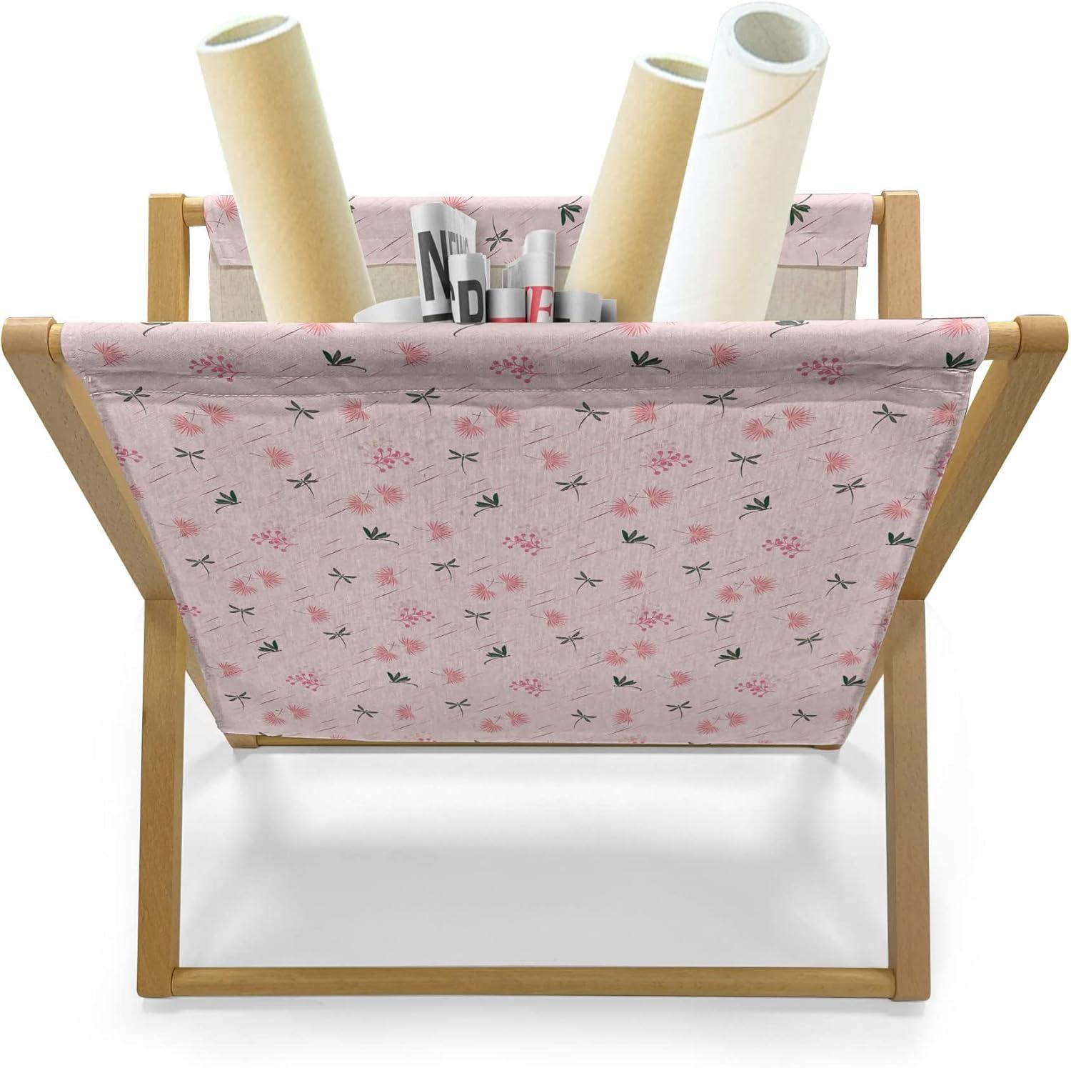imageAmbesonne Valentines Day Magazine and Book Holder Abstract Hearts Lollipops Rhythmic Romance Illustration Floor Rack Decor for Interior of Home amp Office 22 x 19 Vermilion PearlBlush and Multicolor