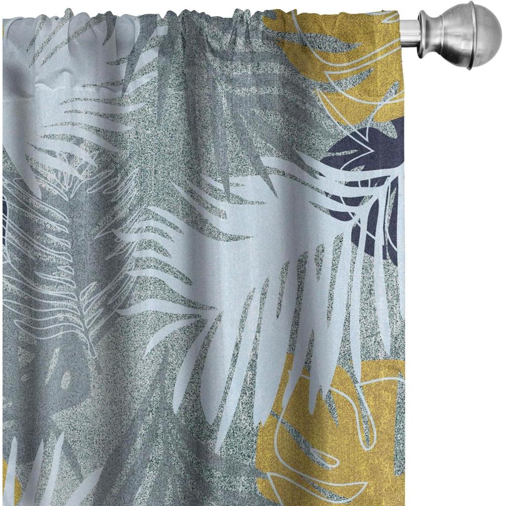 imageAmbesonne Ethnic Curtains Abstract Boho Vibe Oriental Rhombus Motifs Grunge Design with Neutral Colors Window Treatments 2 Panel Set for Living Room Bedroom Pair of 28 x 63 Seafoam PurpleblueSoft Blue Purpleblue