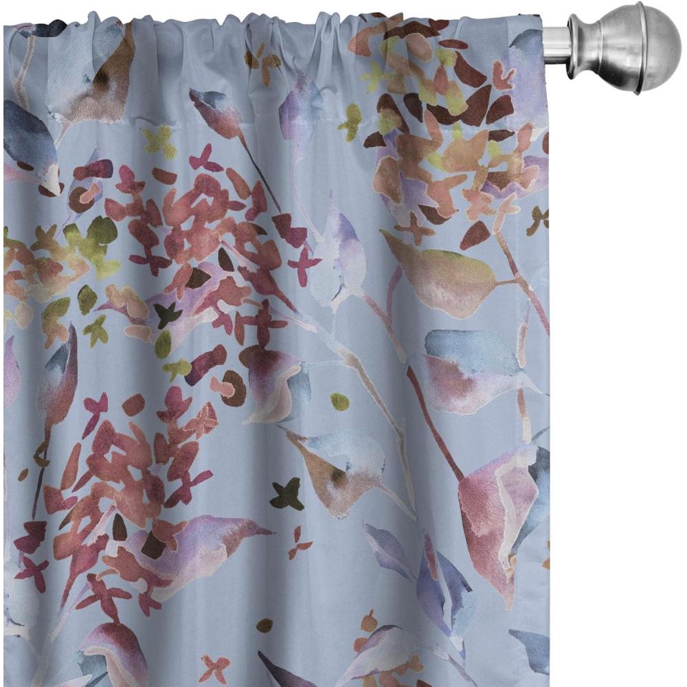 imageAmbesonne Ethnic Curtains Abstract Boho Vibe Oriental Rhombus Motifs Grunge Design with Neutral Colors Window Treatments 2 Panel Set for Living Room Bedroom Pair of 28 x 63 Seafoam PurpleblueLavender Blue Pale Maroon