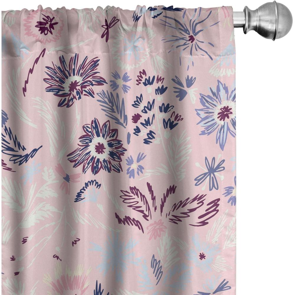 imageAmbesonne Ethnic Curtains Abstract Boho Vibe Oriental Rhombus Motifs Grunge Design with Neutral Colors Window Treatments 2 Panel Set for Living Room Bedroom Pair of 28 x 63 Seafoam PurpleblueRose Lavender Maroon