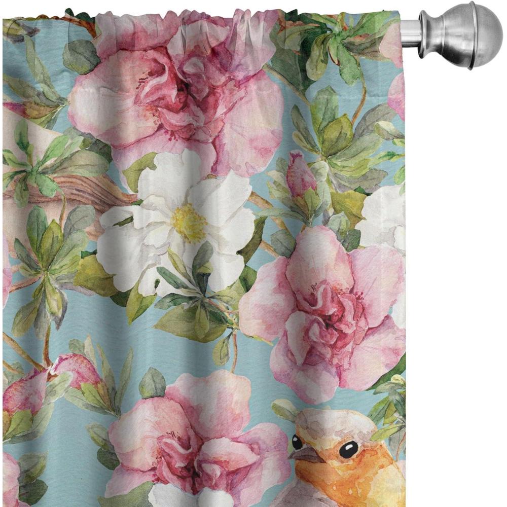 imageAmbesonne Ethnic Curtains Abstract Boho Vibe Oriental Rhombus Motifs Grunge Design with Neutral Colors Window Treatments 2 Panel Set for Living Room Bedroom Pair of 28 x 63 Seafoam PurpleblueSeafoam Vermilion Blush