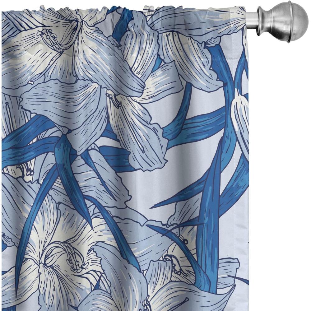 imageAmbesonne Ethnic Curtains Abstract Boho Vibe Oriental Rhombus Motifs Grunge Design with Neutral Colors Window Treatments 2 Panel Set for Living Room Bedroom Pair of 28 x 63 Seafoam PurpleblueCeil Blue Lavender