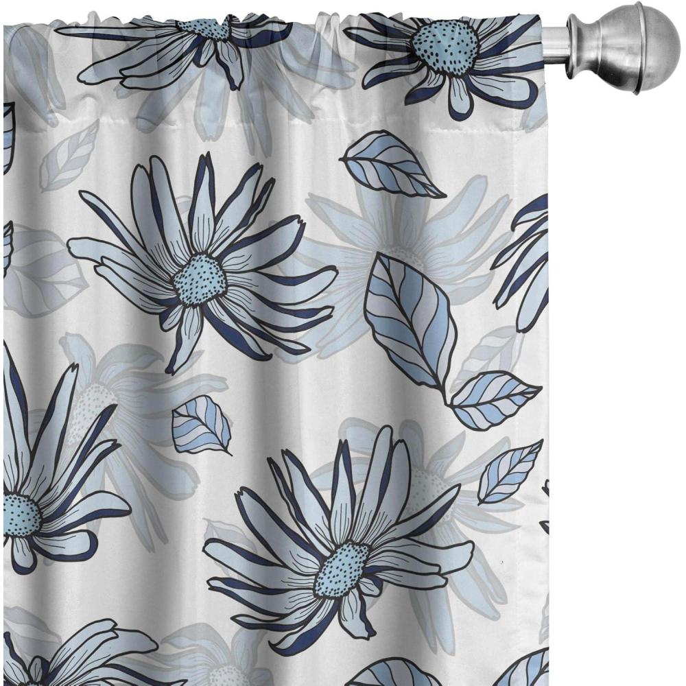 imageAmbesonne Ethnic Curtains Abstract Boho Vibe Oriental Rhombus Motifs Grunge Design with Neutral Colors Window Treatments 2 Panel Set for Living Room Bedroom Pair of 28 x 63 Seafoam PurplebluePale Blue Off White