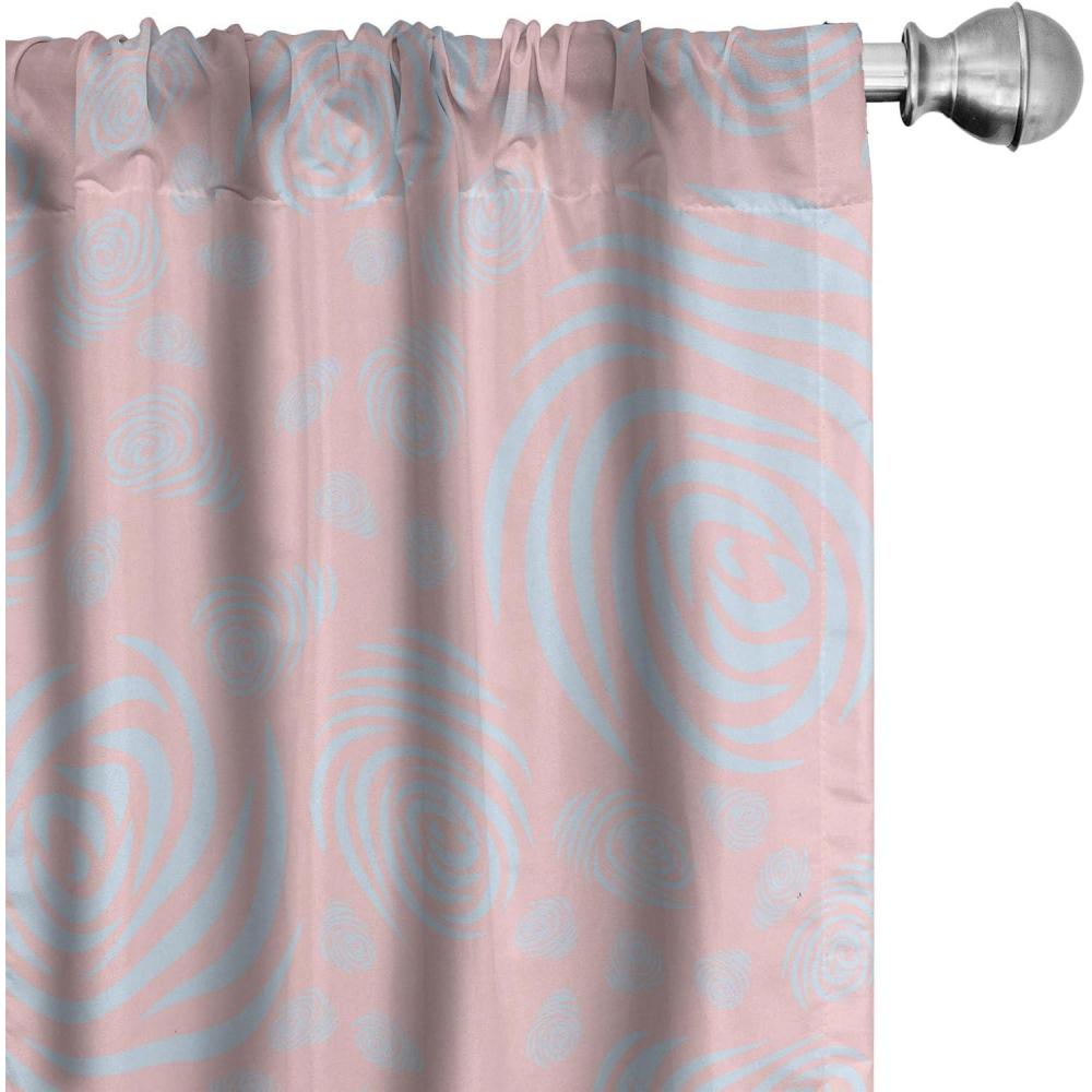 imageAmbesonne Garden Scene Curtains Soft Tones Flowers Boho Pattern Springtime Inspired Neutral Art Window Treatments 2 Panel Set for Living Room Bedroom Pair of 28 x 95 Lavender Blue Warm TaupePale Pink and Pale Azure Blue