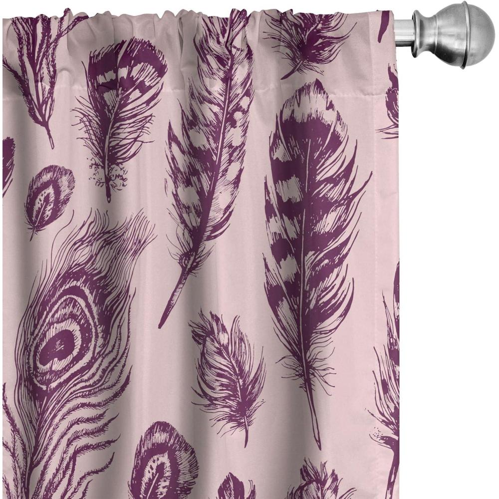 imageAmbesonne Garden Scene Curtains Soft Tones Flowers Boho Pattern Springtime Inspired Neutral Art Window Treatments 2 Panel Set for Living Room Bedroom Pair of 28 x 95 Lavender Blue Warm TaupePlum and Blush