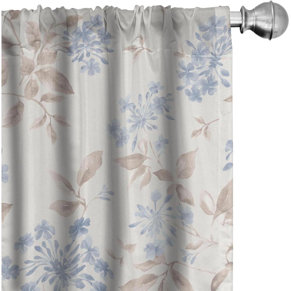 imageAmbesonne Garden Scene Curtains Soft Tones Flowers Boho Pattern Springtime Inspired Neutral Art Window Treatments 2 Panel Set for Living Room Bedroom Pair of 28 x 95 Lavender Blue Warm TaupeLavender Blue Warm Taupe