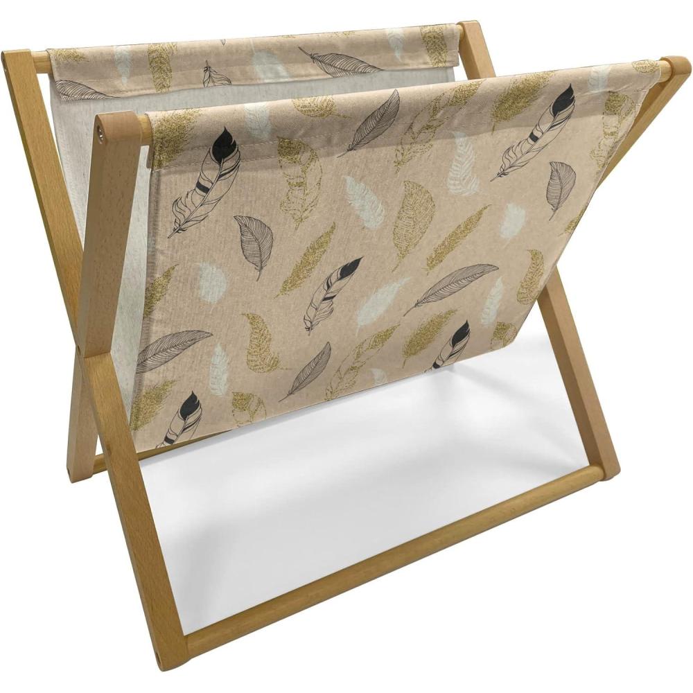 imageAmbesonne Hearts Magazine and Book Holder Rhythmic Sponge Print Look Cutsy Valentines Romance Love Floor Rack Decor for Interior of Home amp Office 22 x 19 Blush Pastel PinkBeige Pale Camel