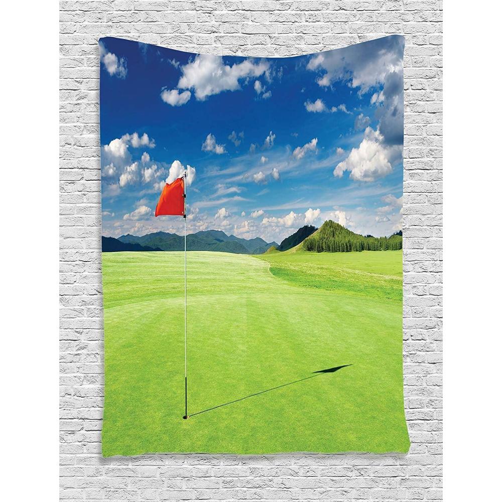 imageAmbesonne Mint Tapestry Blurry Abstract Background Shady Pastel Toned Modern Watercolor Murky Image Wall Hanging for Bedroom Living Room Dorm Decor 60 X 80 Mint GreenBlue Red Lime Green