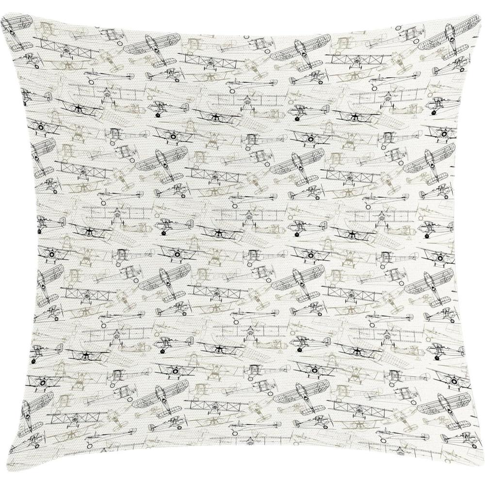 imageAmbesonne Modern Throw Pillow Cushion Cover Geometric Triangle Shapes Zig Zag Triggering Lines Minimalist Pattern Print Decorative Square Accent Pillow Case 18 X 18 Black and WhiteOlive Green Tan