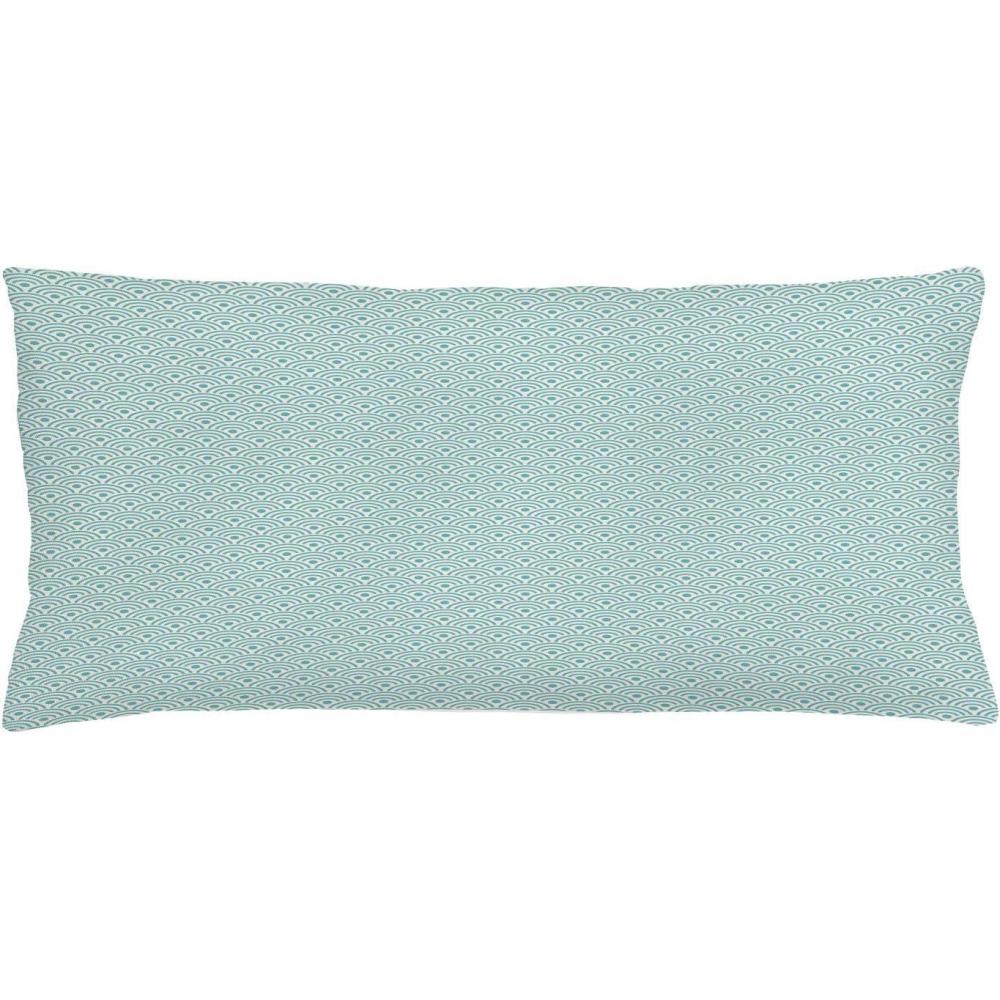 imageAmbesonne Modern Throw Pillow Cushion Cover Geometric Triangle Shapes Zig Zag Triggering Lines Minimalist Pattern Print Decorative Square Accent Pillow Case 18 X 18 Black and WhiteSky Blue White