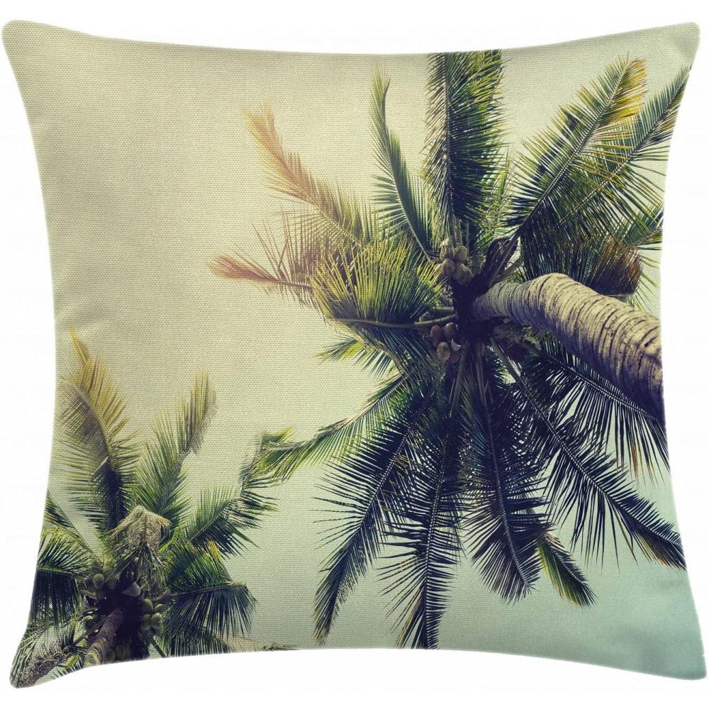 imageAmbesonne Modern Throw Pillow Cushion Cover Geometric Triangle Shapes Zig Zag Triggering Lines Minimalist Pattern Print Decorative Square Accent Pillow Case 18 X 18 Black and WhiteYellow Green