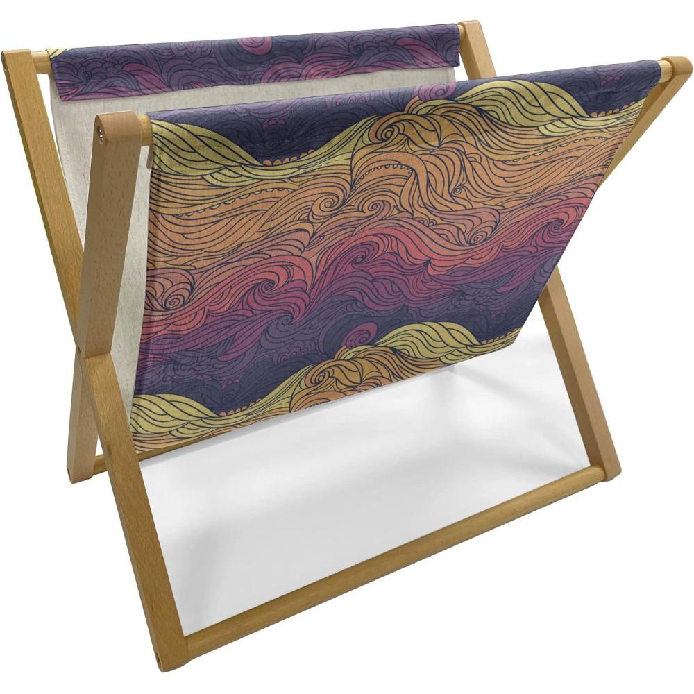 imageAmbesonne Romantic Magazine and Book Holder Valentines Day Pattern with Heart Shapes in Gradient Pastel Love Floor Rack Decor for Interior of Home amp Office 22 x 19 Coral Maroon and MagentaQuartz Apricot Dried Rose