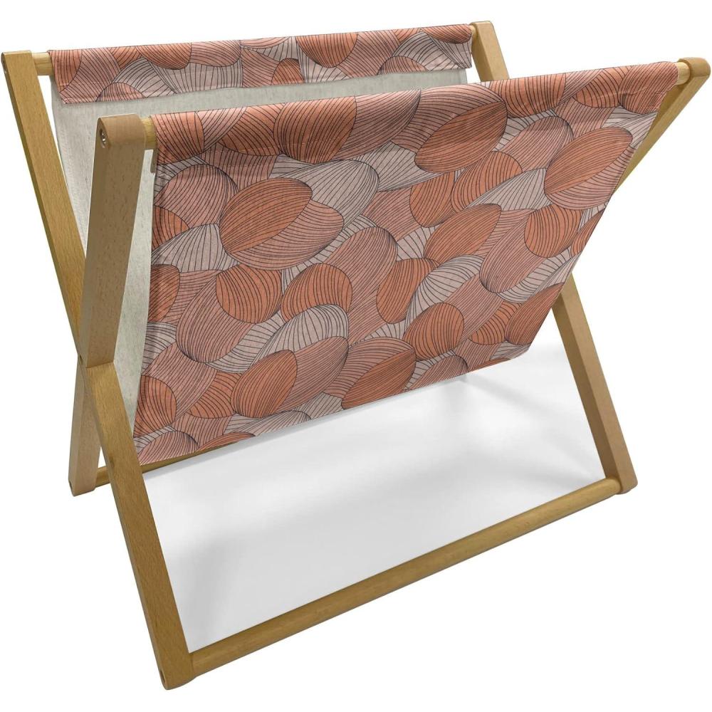 imageAmbesonne Rose Magazine and Book Holder Blossoming Romantic Valentines Day Themed Flowers Feminine Style Blooms Floor Rack Decor for Interior of Home amp Office 22 x 19 Magenta Peach and GreenBurnt Sienna Eggshell
