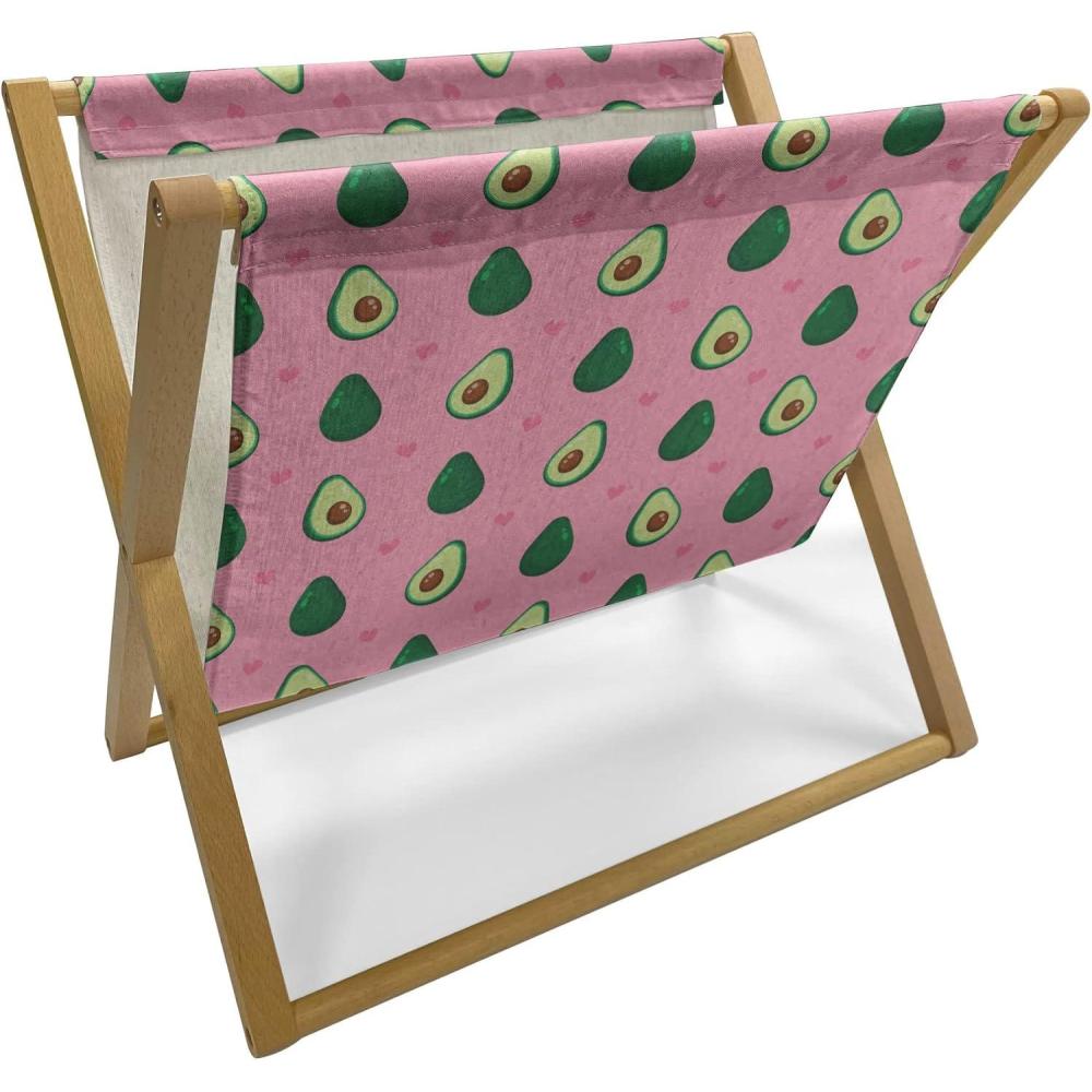 imageAmbesonne Valentines Day Magazine and Book Holder Abstract Hearts Lollipops Rhythmic Romance Illustration Floor Rack Decor for Interior of Home amp Office 22 x 19 Vermilion PearlPastel Pink and Emerald