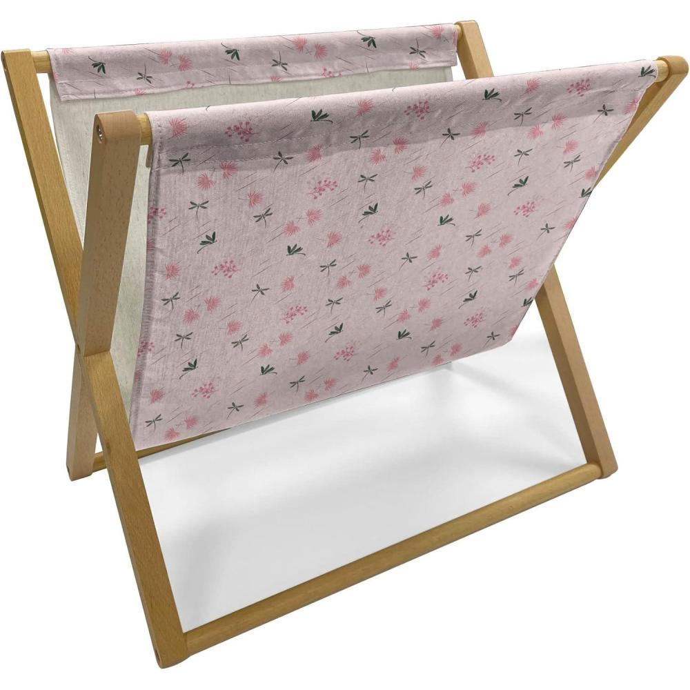 imageAmbesonne Valentines Day Magazine and Book Holder Abstract Hearts Lollipops Rhythmic Romance Illustration Floor Rack Decor for Interior of Home amp Office 22 x 19 Vermilion PearlBlush and Multicolor