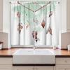 Ambesonne Cartoon Long Kitchen Curtains, Autumn Pattern Owl Fox Squirrel Birds Animal Leaves Print, Two Panels Drapes with Rod Pocket Room Decor, 55″ x 45″, Cream Orange(Green Brown)